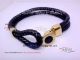 Perfect Replica High Quality Black Leather Mont Blanc Meisterstuck Bracelet - Gold Clasp (2)_th.jpg